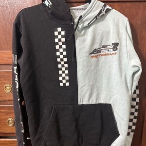 Paris Formula Racing Sweatshirt Hoodie M Mens Car Mint black Flag RACE CAR
